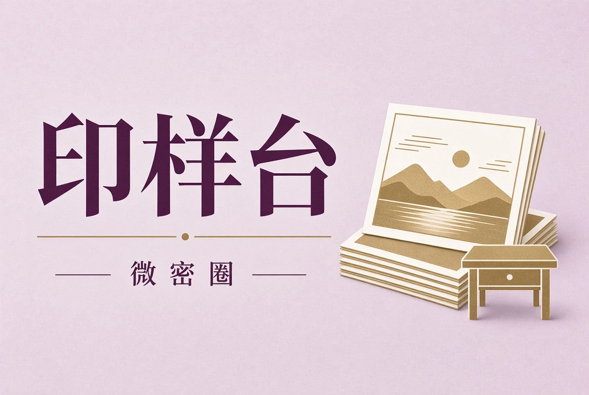 印样台纸面观察